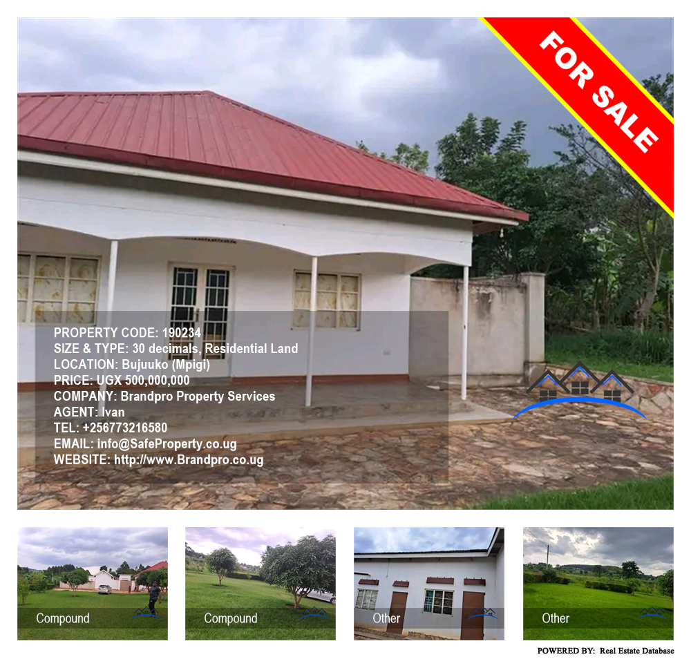 Residential Land  for sale in Bujuuko Mpigi Uganda, code: 190234