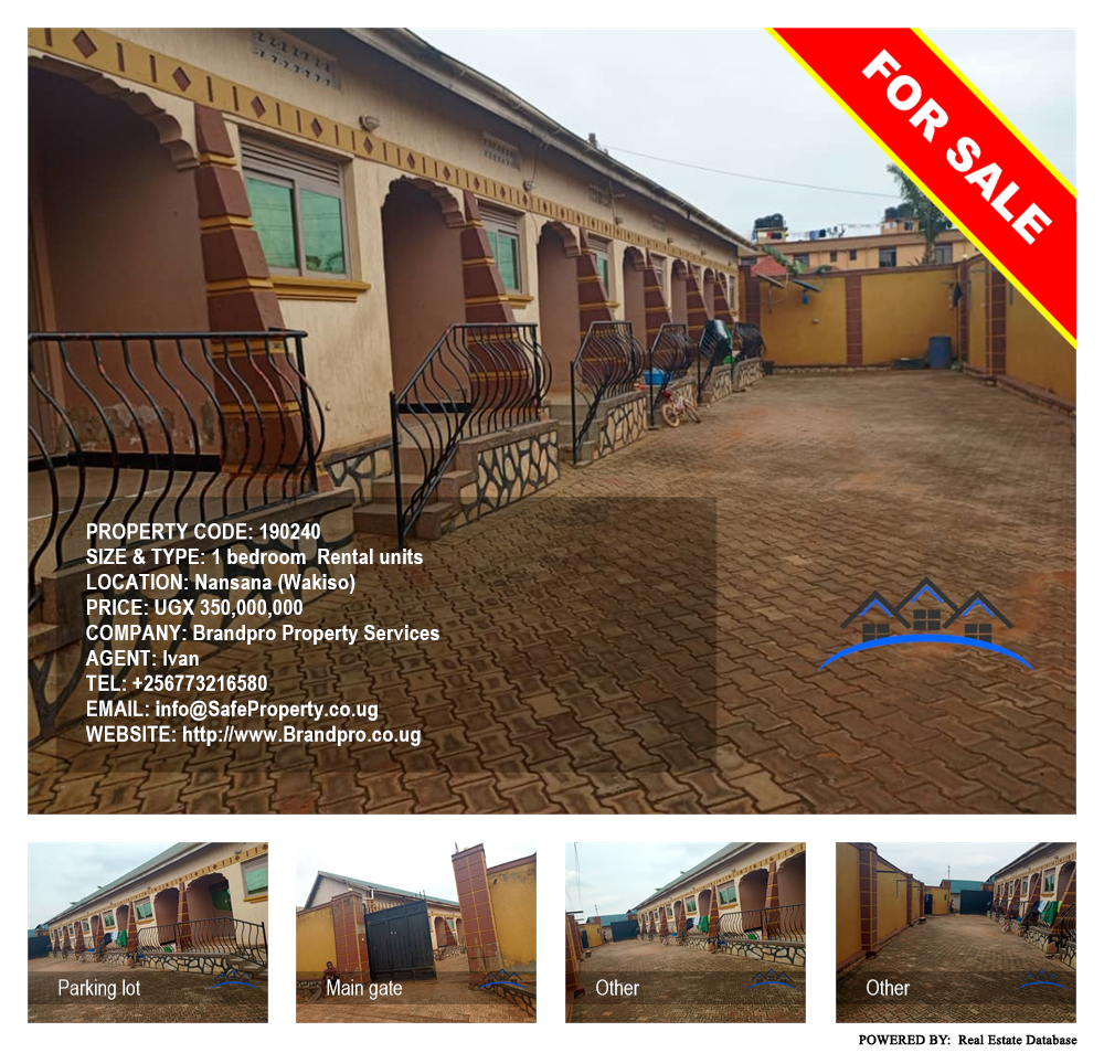 1 bedroom Rental units  for sale in Nansana Wakiso Uganda, code: 190240