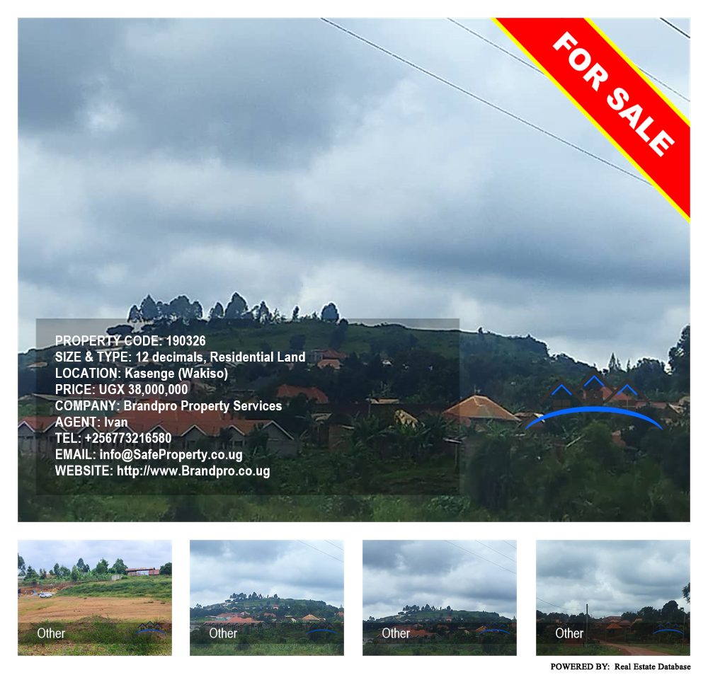 Residential Land  for sale in Kasenge Wakiso Uganda, code: 190326