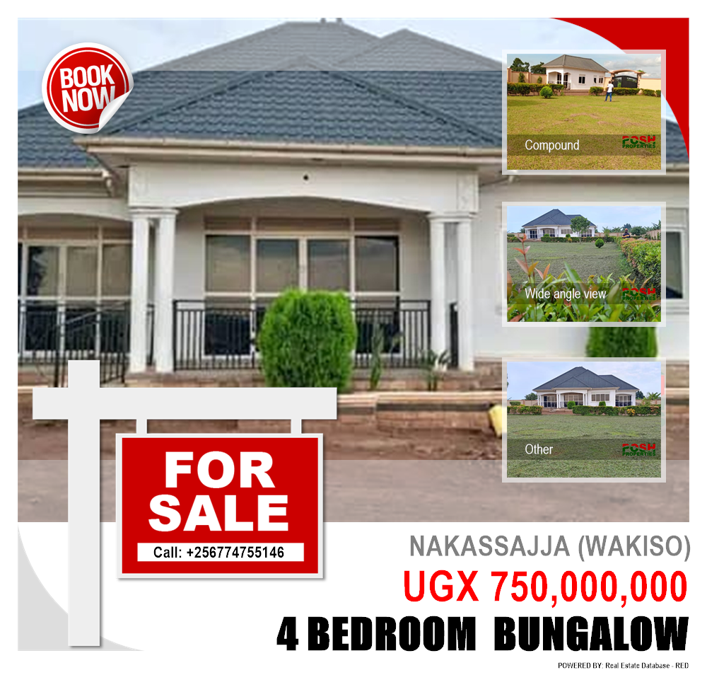 4 bedroom Bungalow  for sale in Nakassajja Wakiso Uganda, code: 190360
