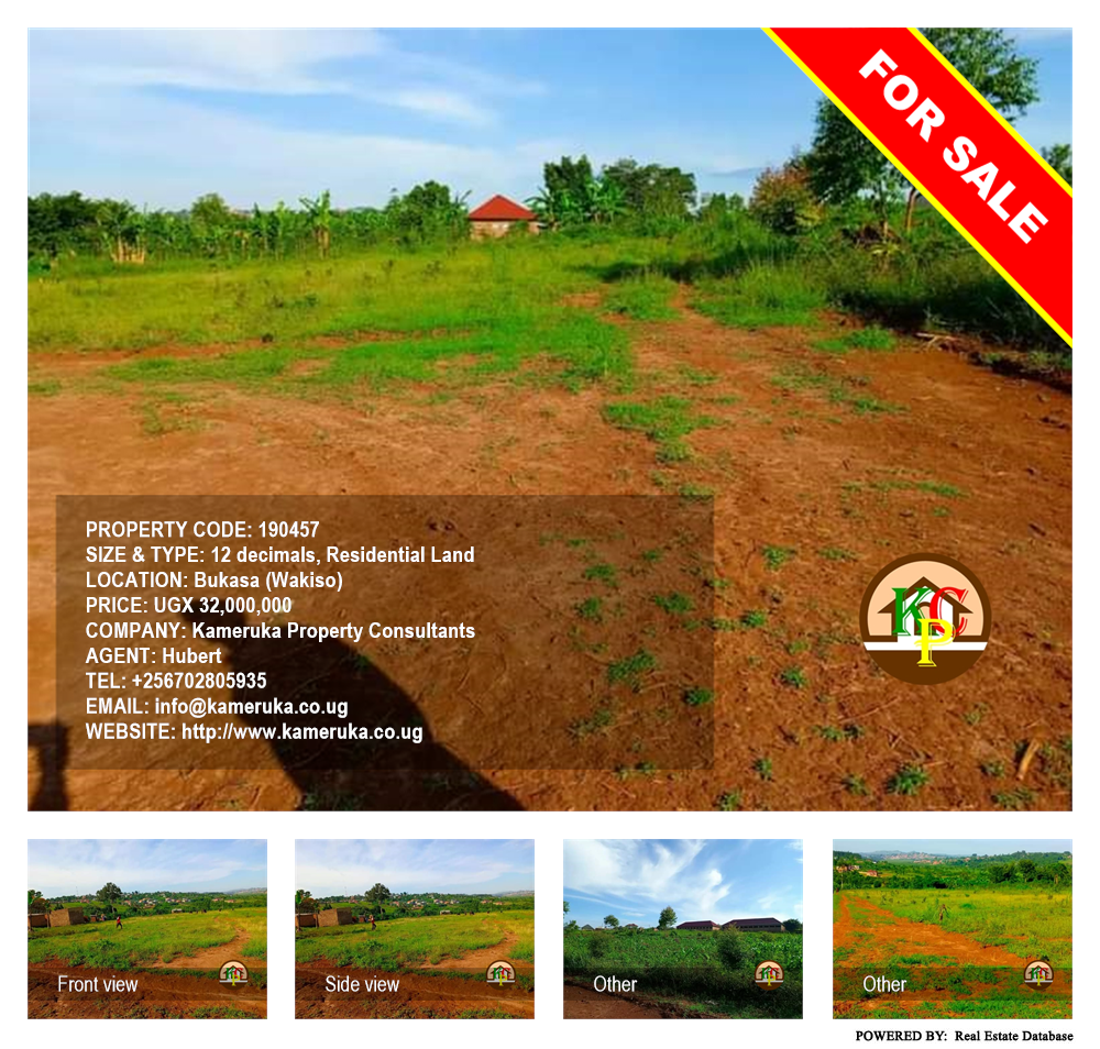 Residential Land  for sale in Bukasa Wakiso Uganda, code: 190457