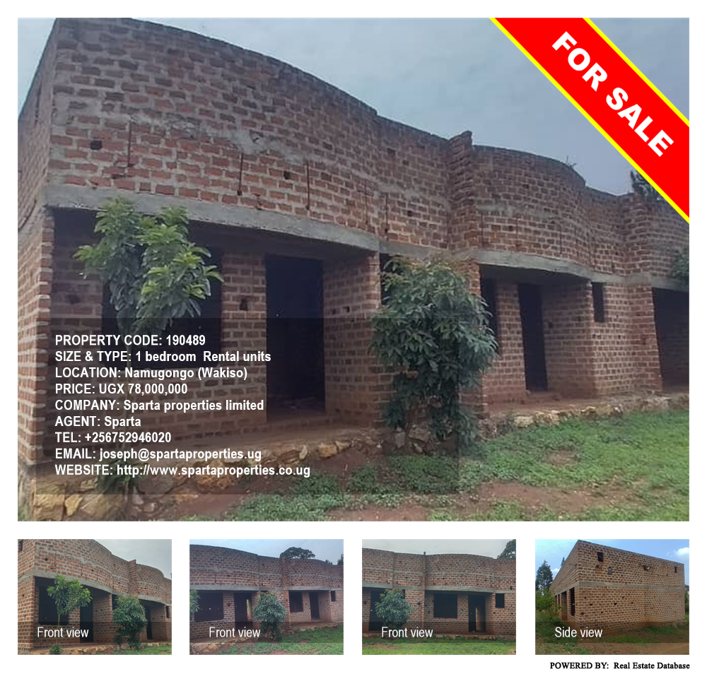 1 bedroom Rental units  for sale in Namugongo Wakiso Uganda, code: 190489