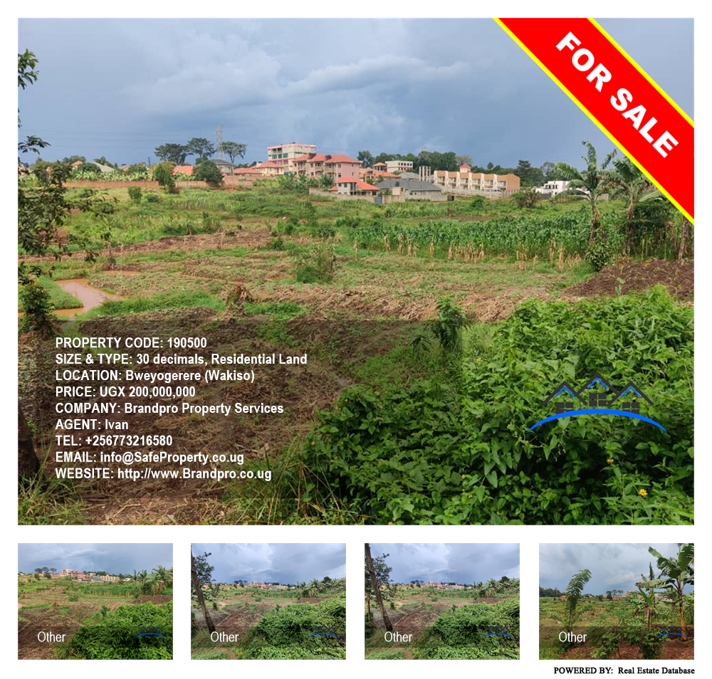 Residential Land  for sale in Bweyogerere Wakiso Uganda, code: 190500
