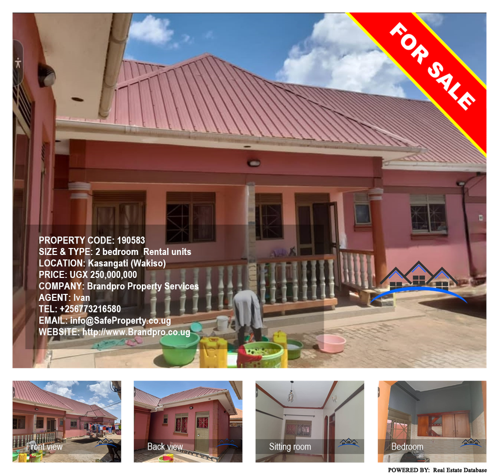 2 bedroom Rental units  for sale in Kasangati Wakiso Uganda, code: 190583