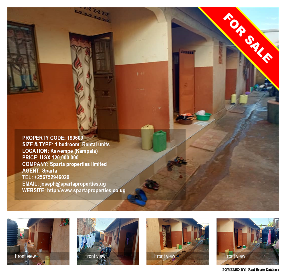 1 bedroom Rental units  for sale in Kawempe Kampala Uganda, code: 190609