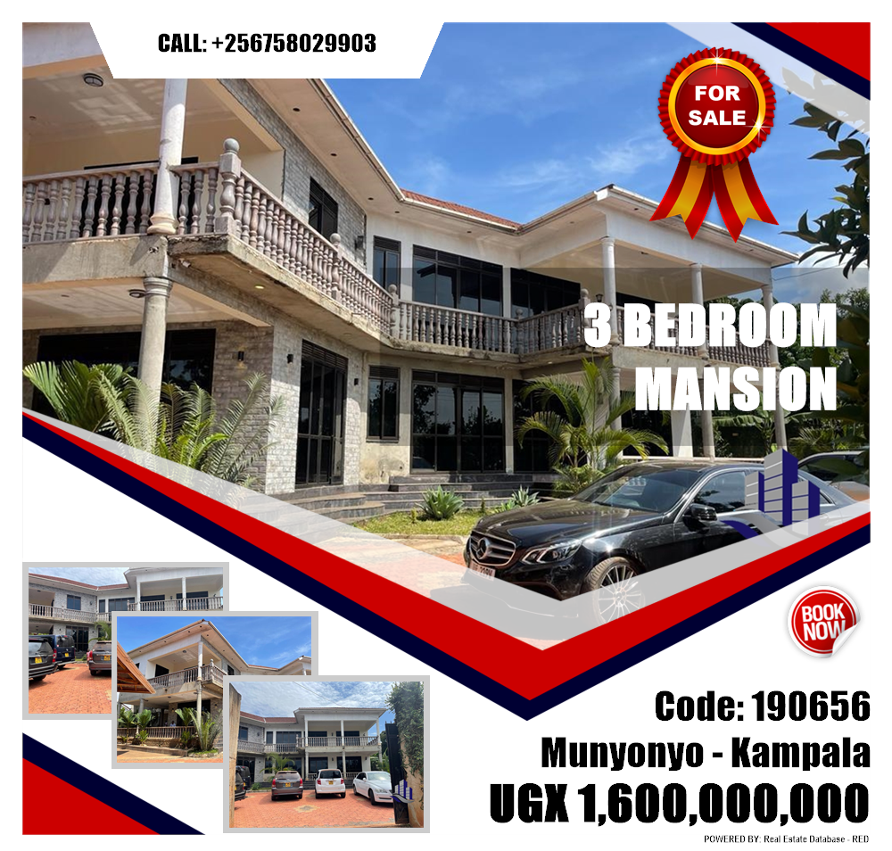 3 bedroom Mansion  for sale in Munyonyo Kampala Uganda, code: 190656