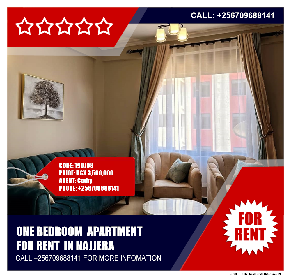 1 bedroom Apartment  for rent in Najjera Wakiso Uganda, code: 190708