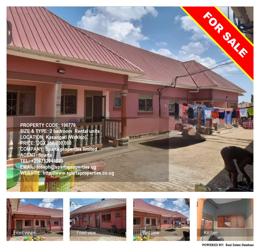 2 bedroom Rental units  for sale in Kasangati Wakiso Uganda, code: 190779
