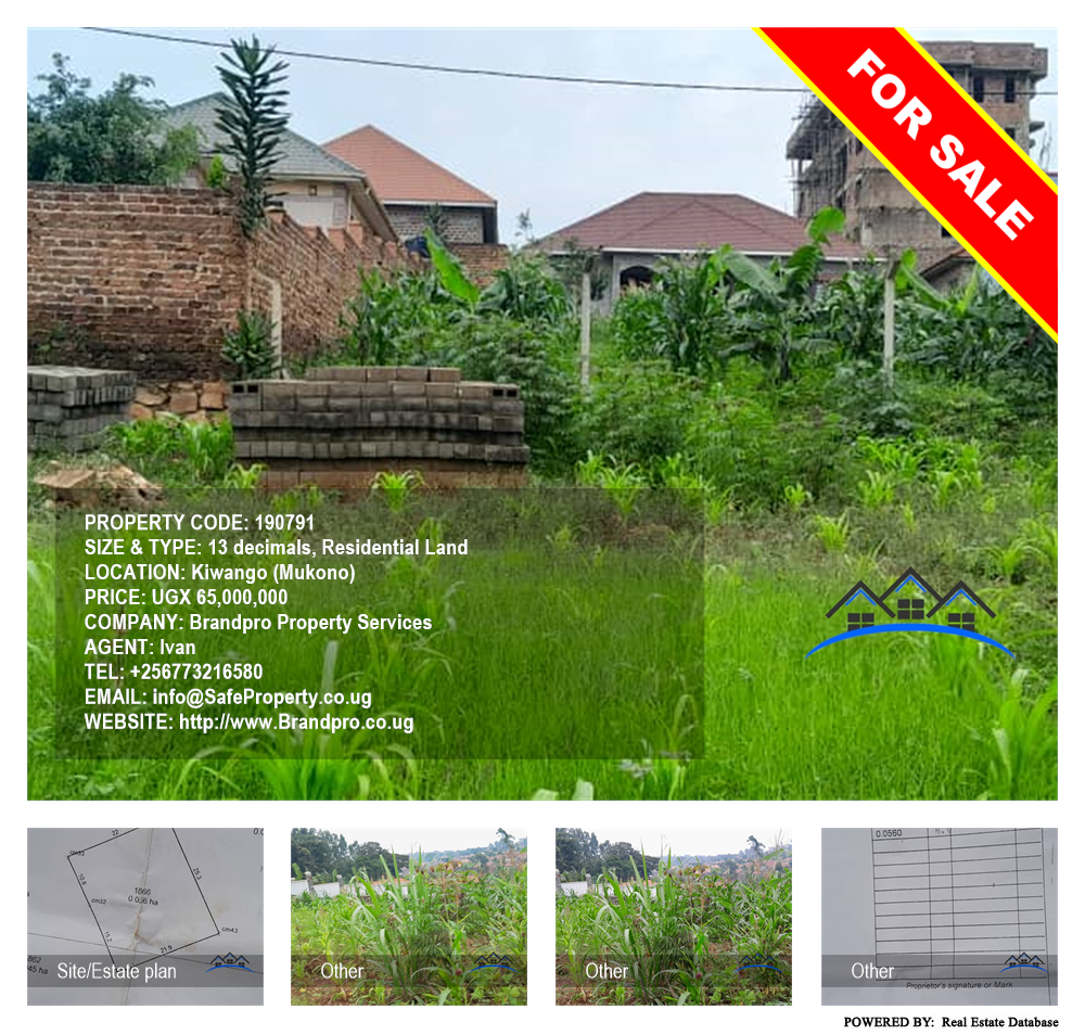 Residential Land  for sale in Kiwango Mukono Uganda, code: 190791