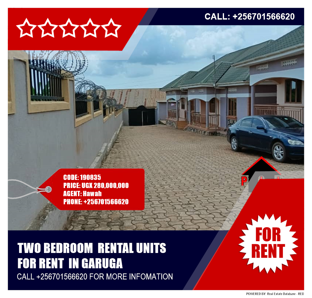 2 bedroom Rental units  for sale in Garuga Wakiso Uganda, code: 190835