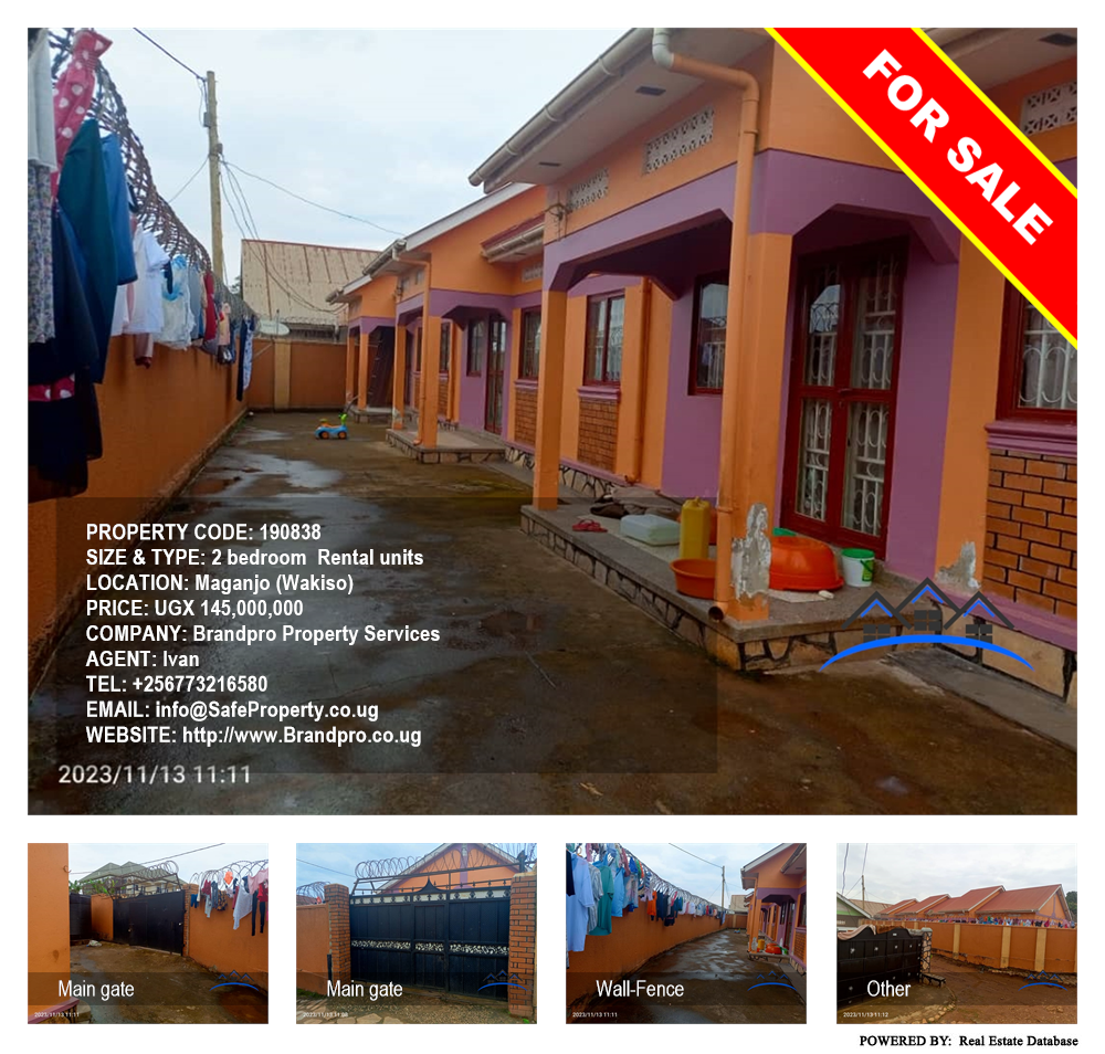 2 bedroom Rental units  for sale in Maganjo Wakiso Uganda, code: 190838