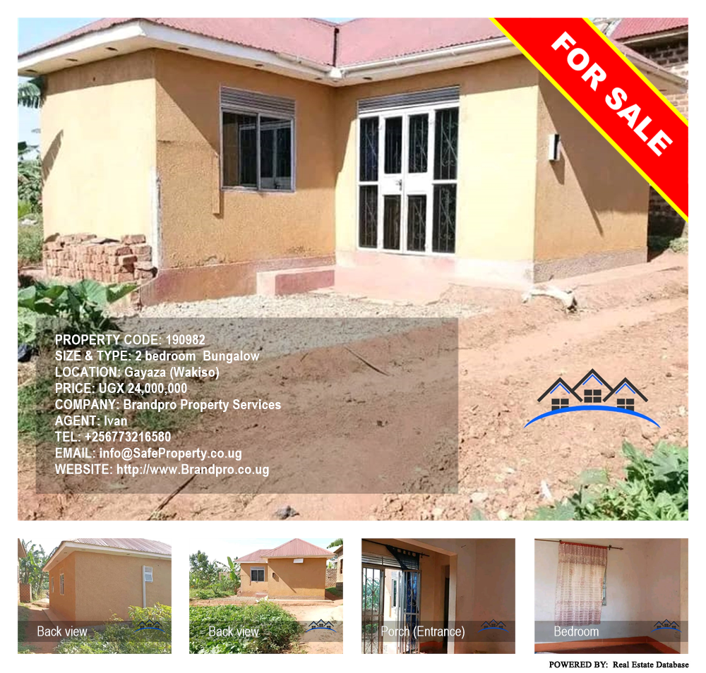 2 bedroom Bungalow  for sale in Gayaza Wakiso Uganda, code: 190982