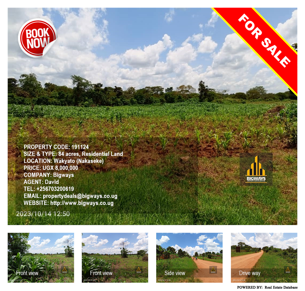 Residential Land  for sale in Wakyato Nakaseke Uganda, code: 191124
