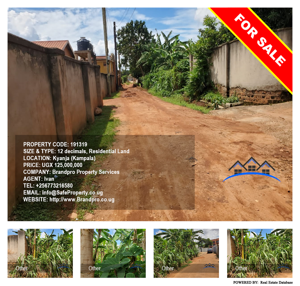 Residential Land  for sale in Kyanja Kampala Uganda, code: 191319