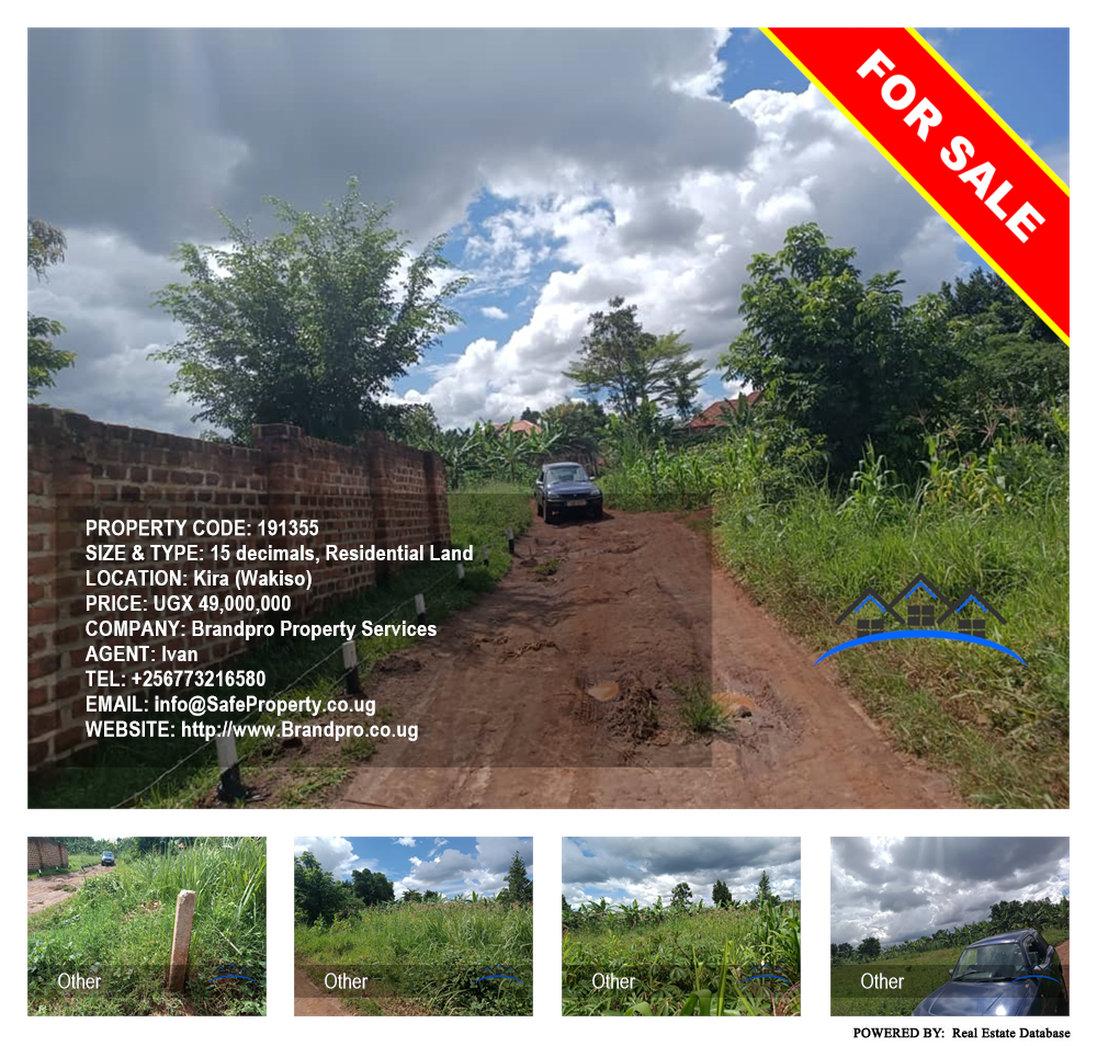 Residential Land  for sale in Kira Wakiso Uganda, code: 191355