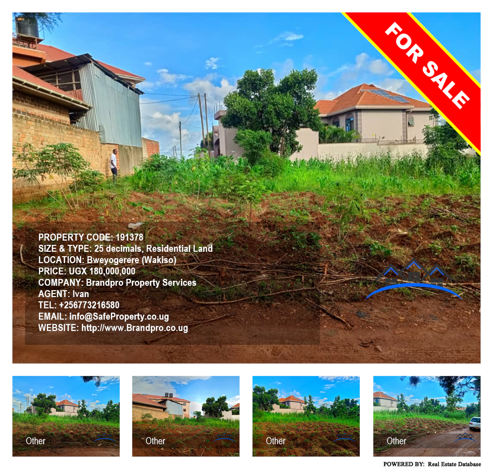Residential Land  for sale in Bweyogerere Wakiso Uganda, code: 191378