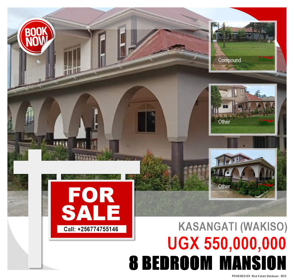 8 bedroom Mansion  for sale in Kasangati Wakiso Uganda, code: 191452