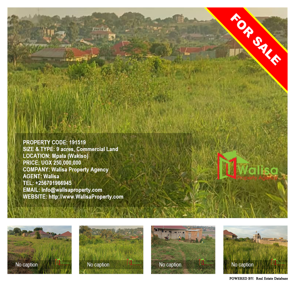 Commercial Land  for sale in Mpala Wakiso Uganda, code: 191519