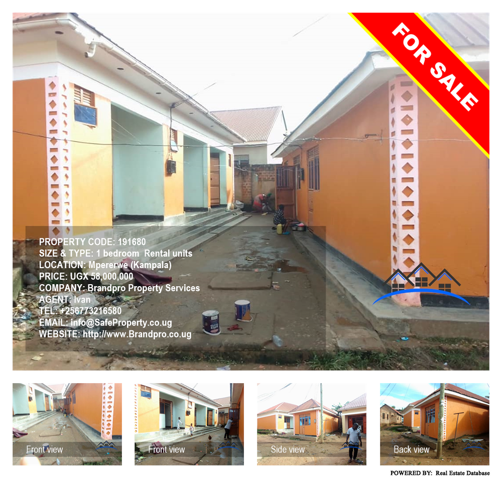 1 bedroom Rental units  for sale in Mpererwe Kampala Uganda, code: 191680