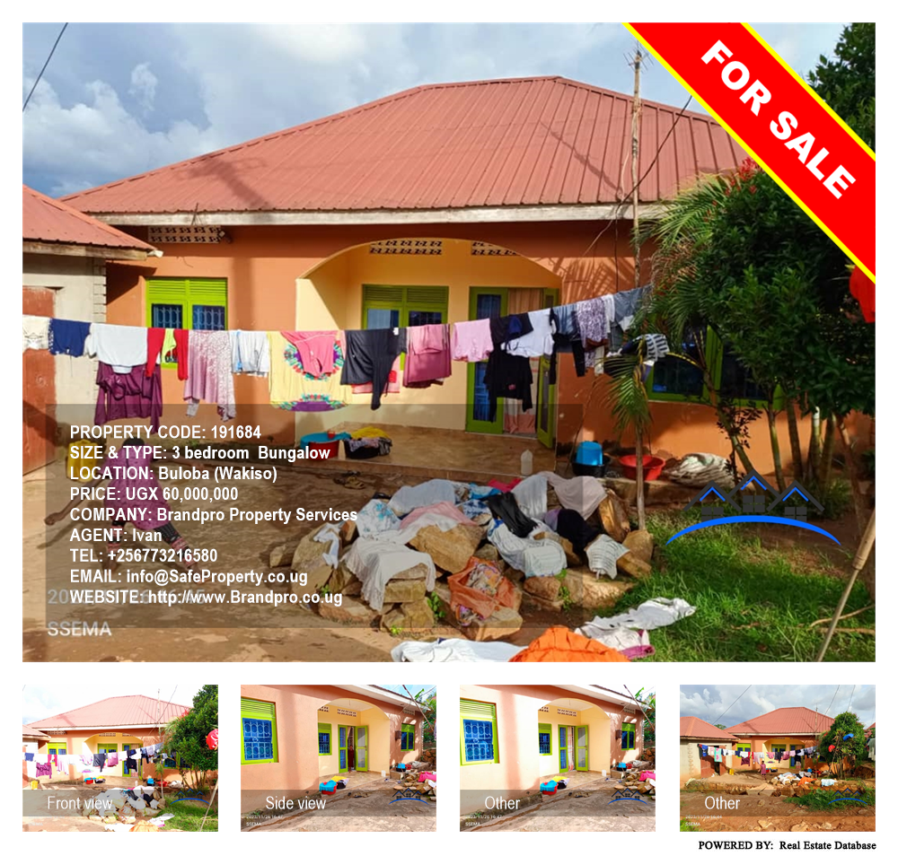 3 bedroom Bungalow  for sale in Buloba Wakiso Uganda, code: 191684