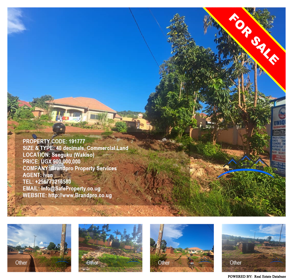 Commercial Land  for sale in Seguku Wakiso Uganda, code: 191777
