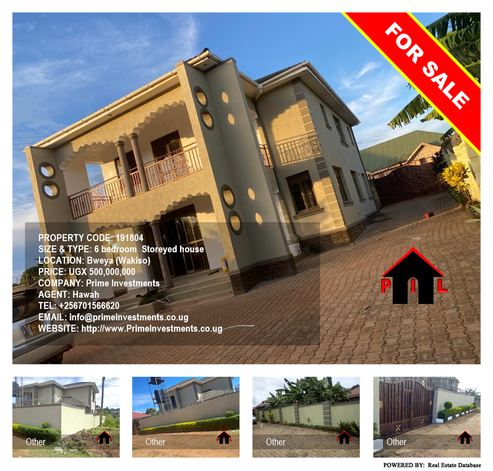 6 bedroom Storeyed house  for sale in Bweya Wakiso Uganda, code: 191804
