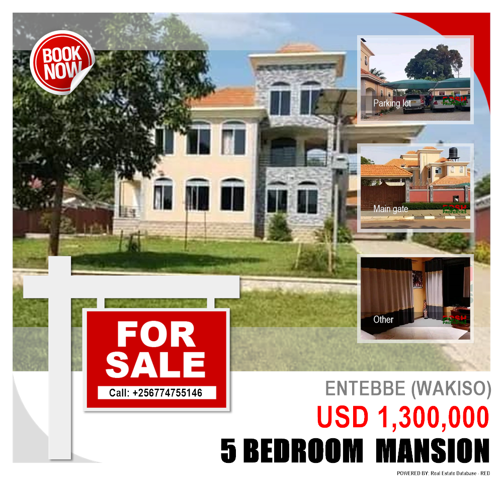 5 bedroom Mansion  for sale in Entebbe Wakiso Uganda, code: 191954