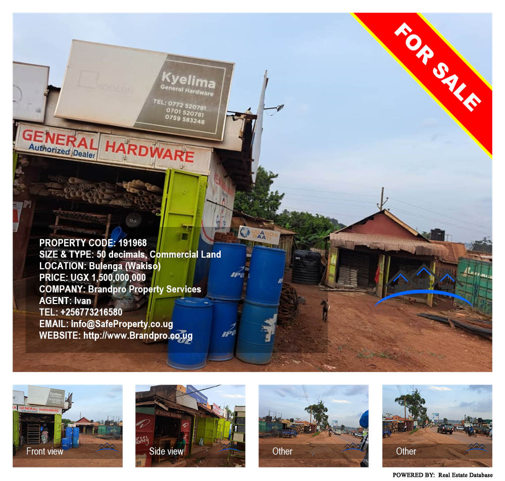 Commercial Land  for sale in Bulenga Wakiso Uganda, code: 191968