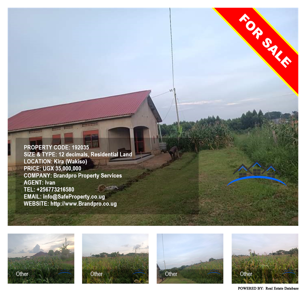 Residential Land  for sale in Kira Wakiso Uganda, code: 192035