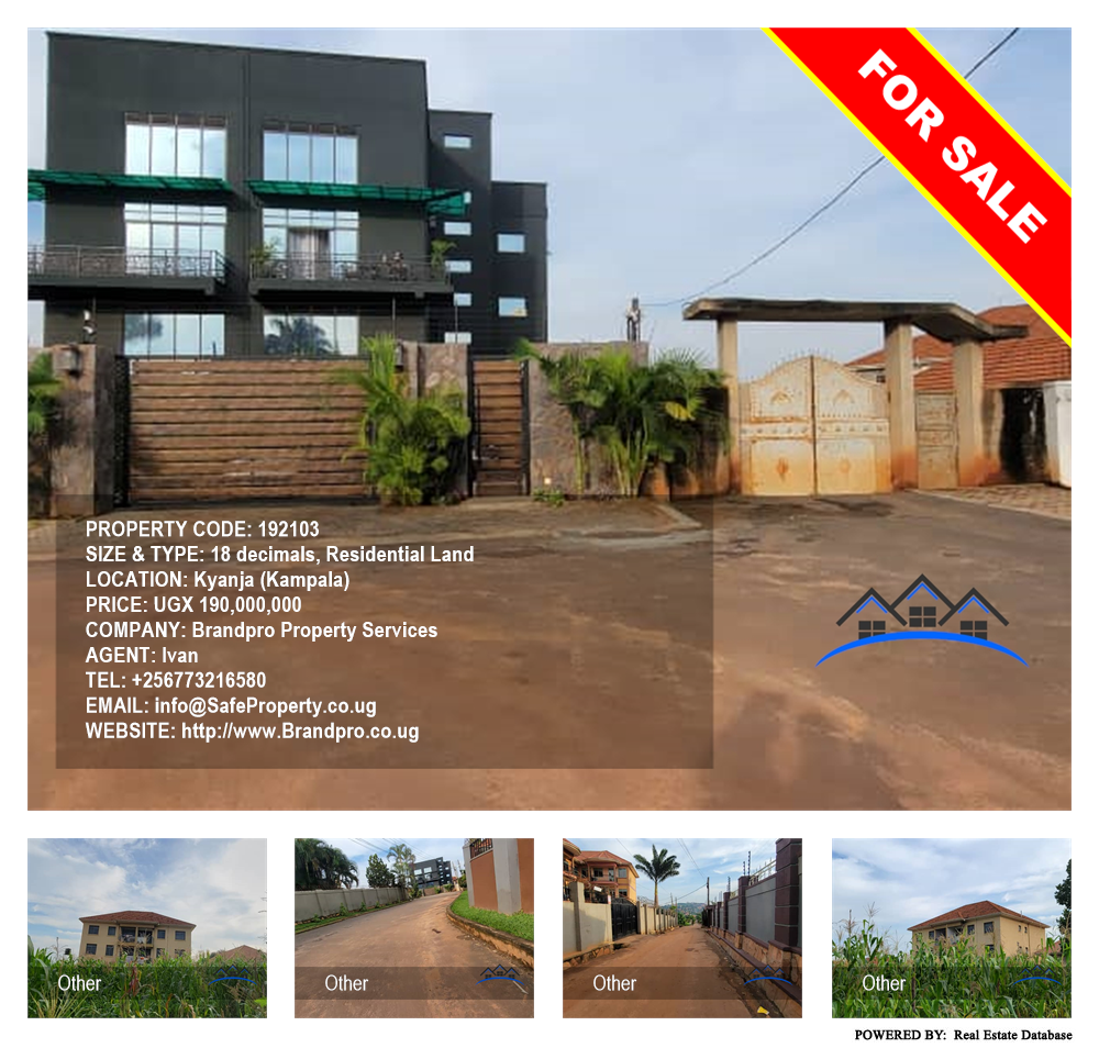 Residential Land  for sale in Kyanja Kampala Uganda, code: 192103