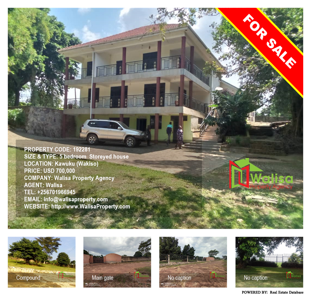 5 bedroom Storeyed house  for sale in Kawuku Wakiso Uganda, code: 192281