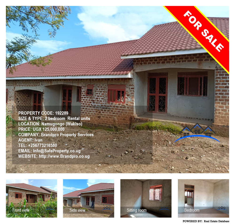 2 bedroom Rental units  for sale in Namugongo Wakiso Uganda, code: 192289