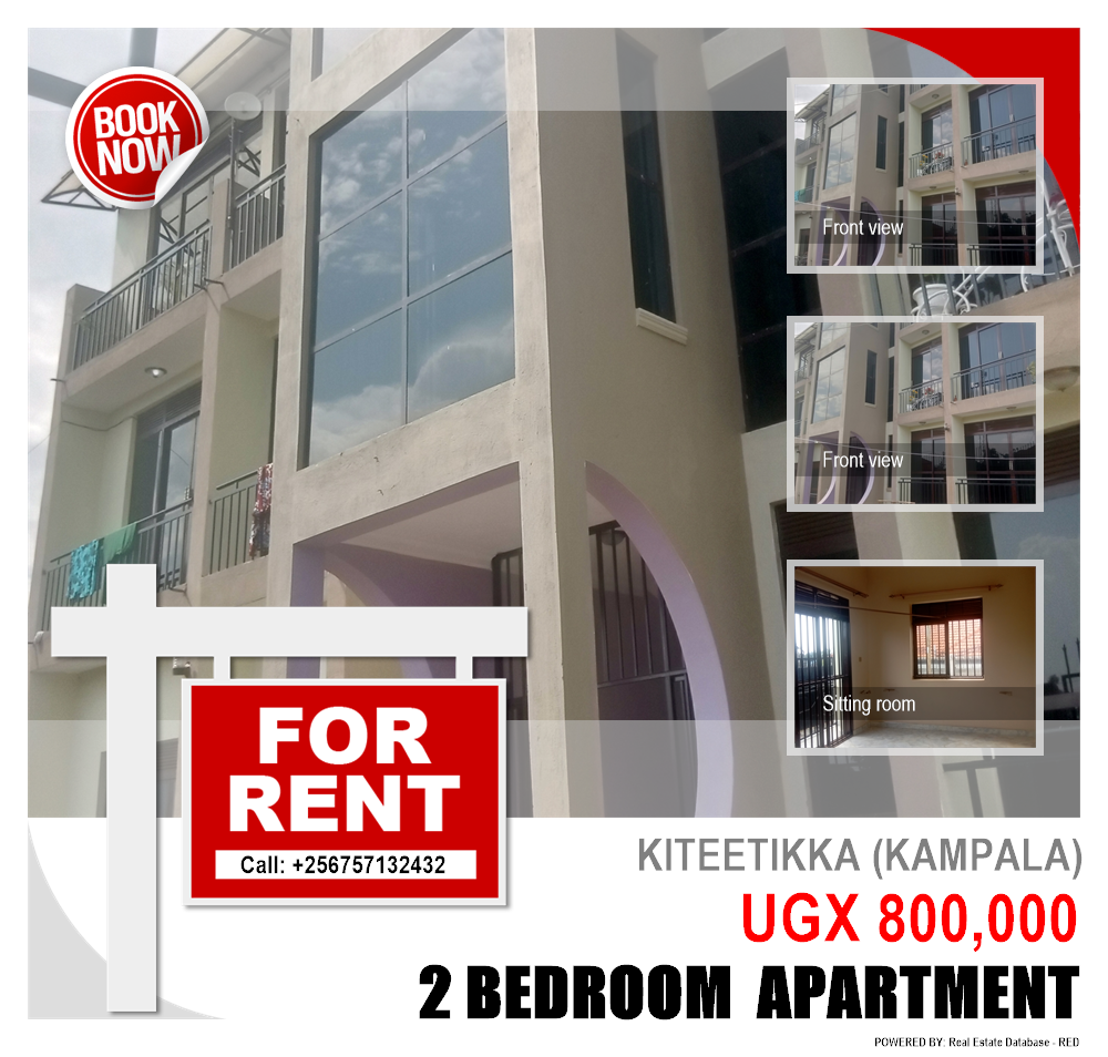 2 bedroom Apartment  for rent in Kiteetikka Kampala Uganda, code: 192307