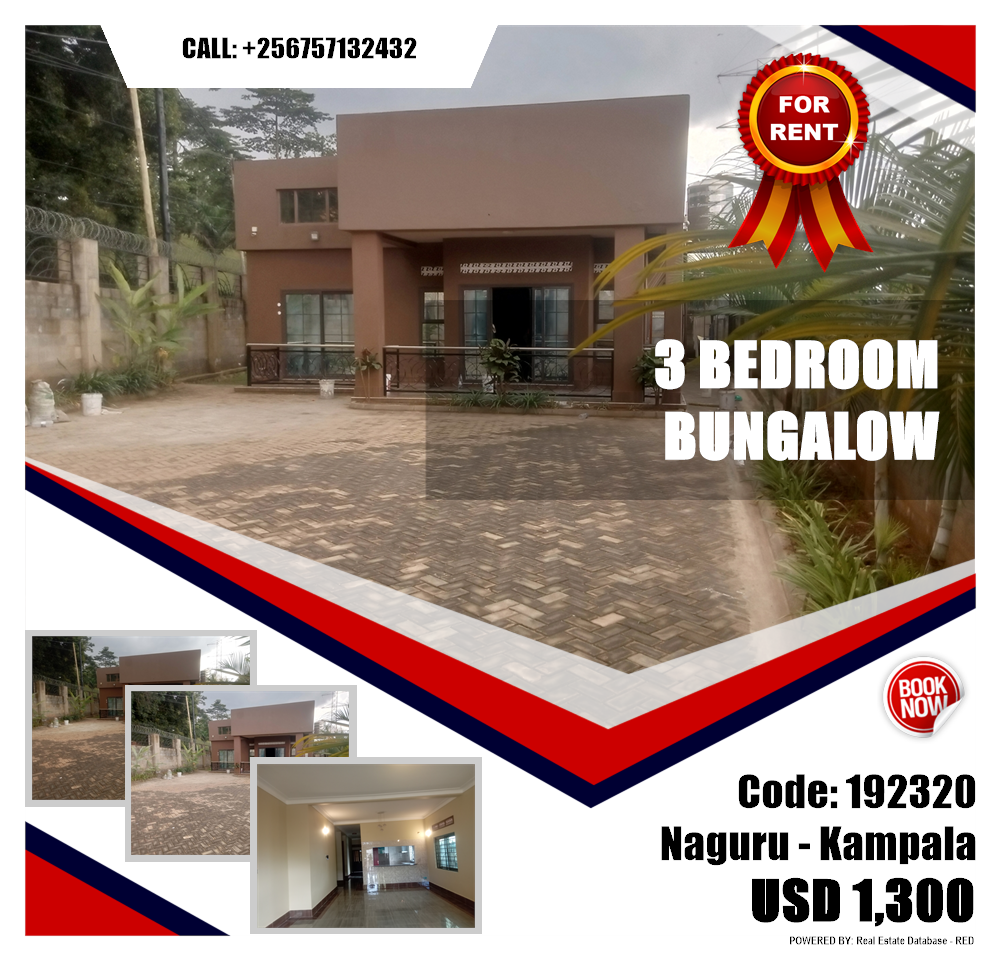 3 bedroom Bungalow  for rent in Naguru Kampala Uganda, code: 192320