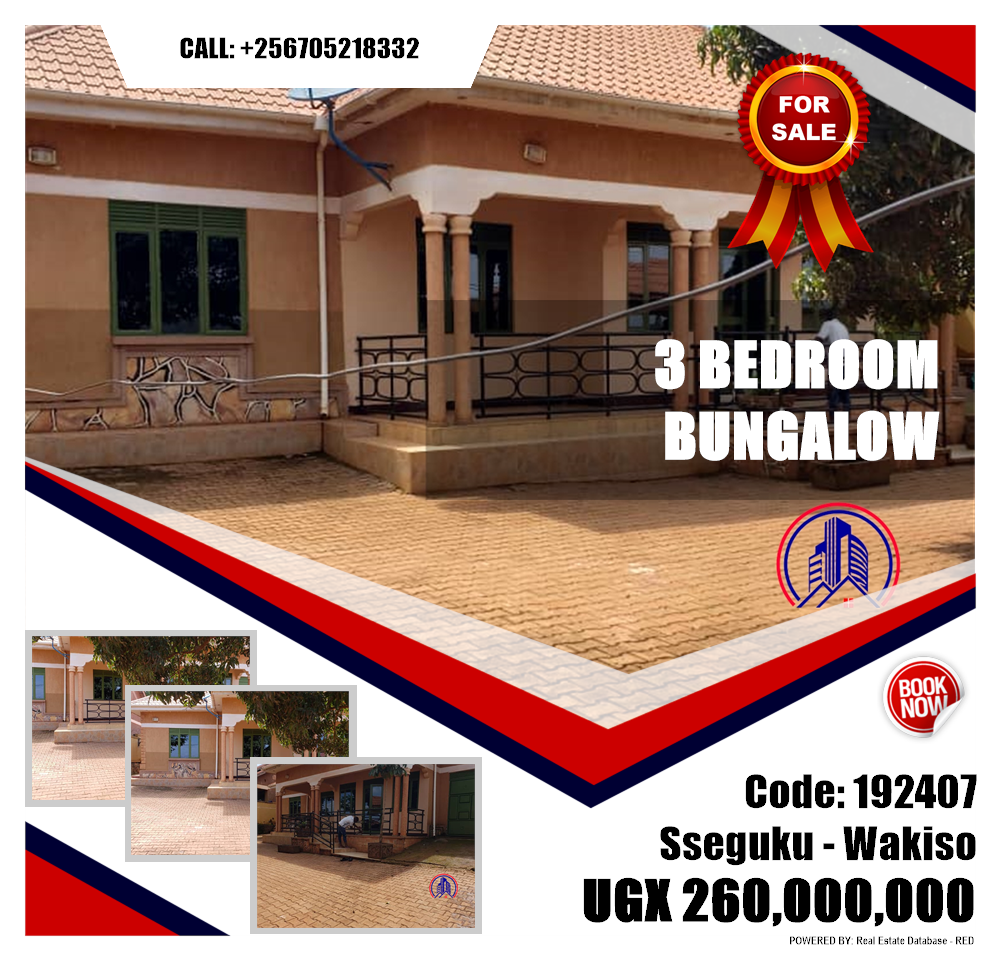 3 bedroom Bungalow  for sale in Seguku Wakiso Uganda, code: 192407