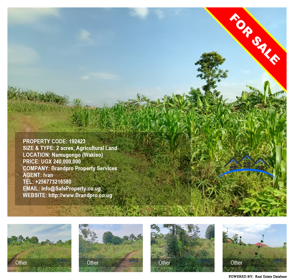 Agricultural Land  for sale in Namugongo Wakiso Uganda, code: 192423