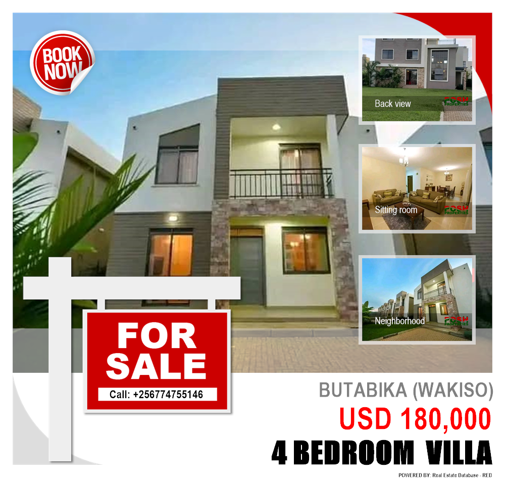 4 bedroom Villa  for sale in Butabika Wakiso Uganda, code: 192433
