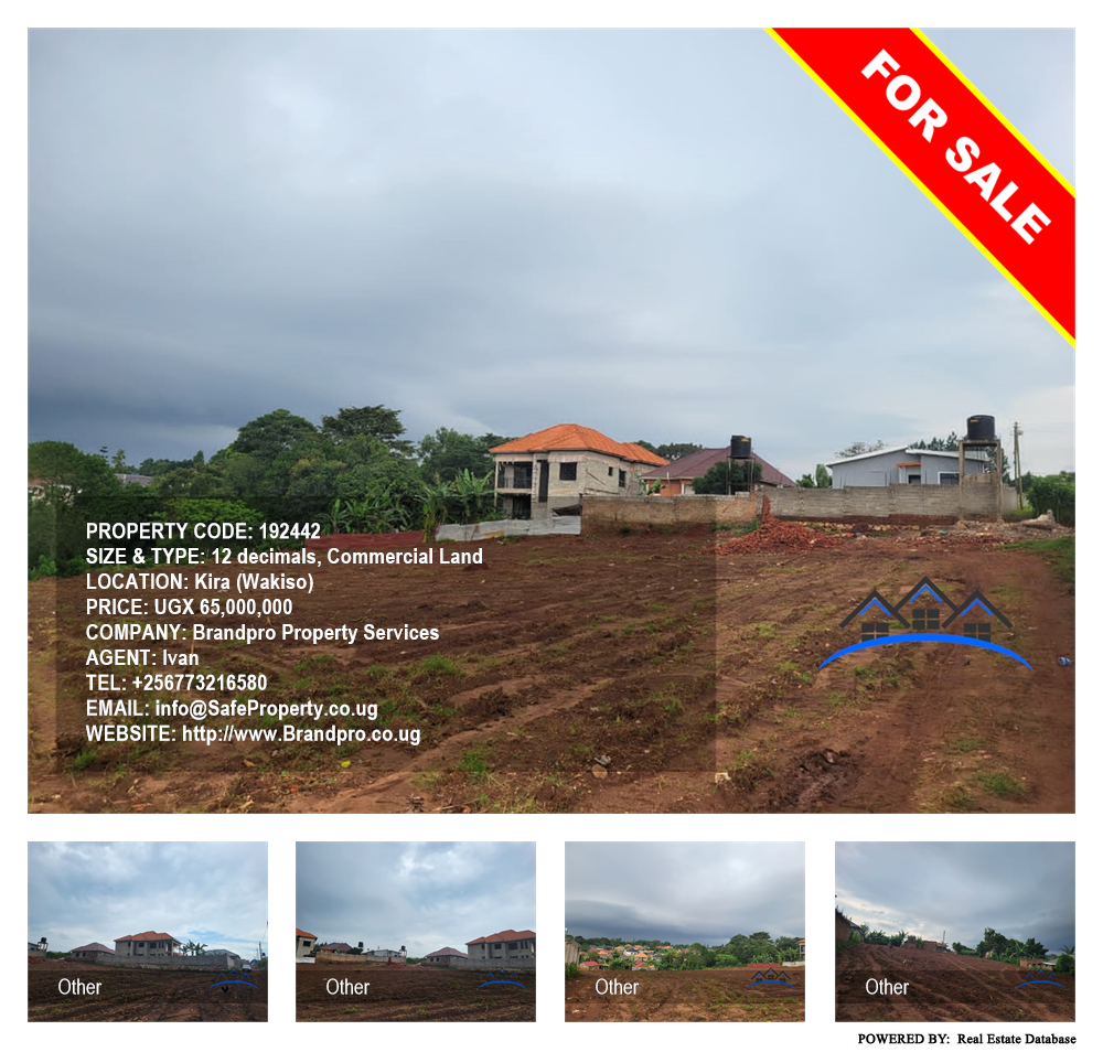Commercial Land  for sale in Kira Wakiso Uganda, code: 192442