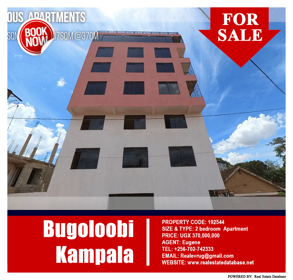 2 bedroom Apartment  for sale in Bugoloobi Kampala Uganda, code: 192544