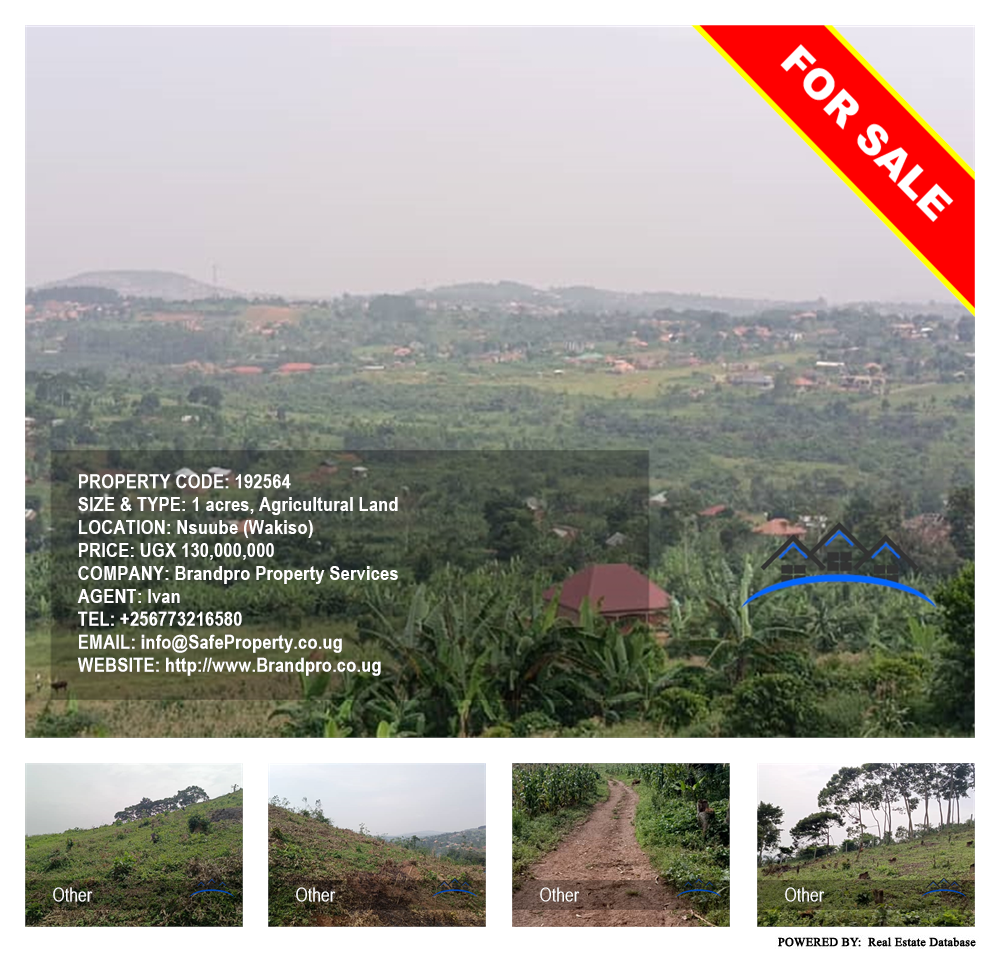 Agricultural Land  for sale in Nsuube Wakiso Uganda, code: 192564