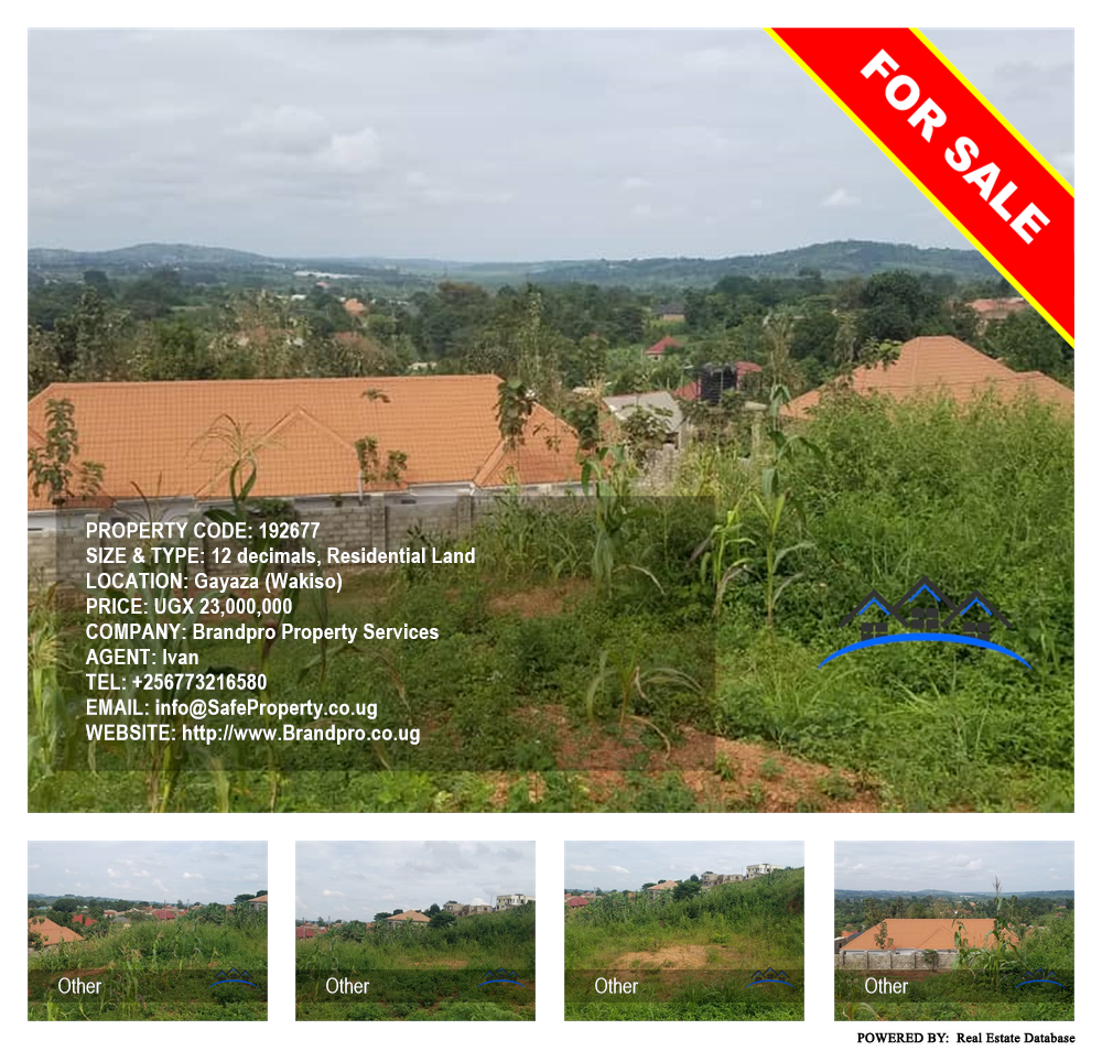 Residential Land  for sale in Gayaza Wakiso Uganda, code: 192677