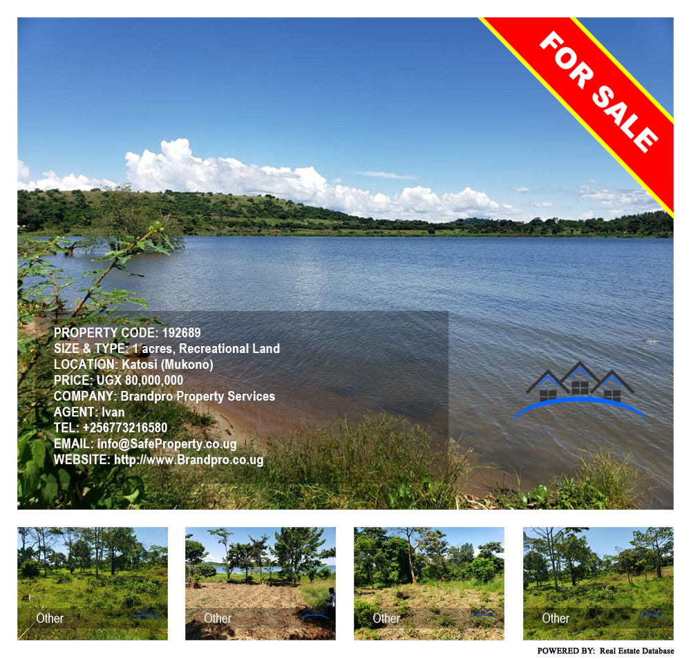 Recreational Land  for sale in Katosi Mukono Uganda, code: 192689