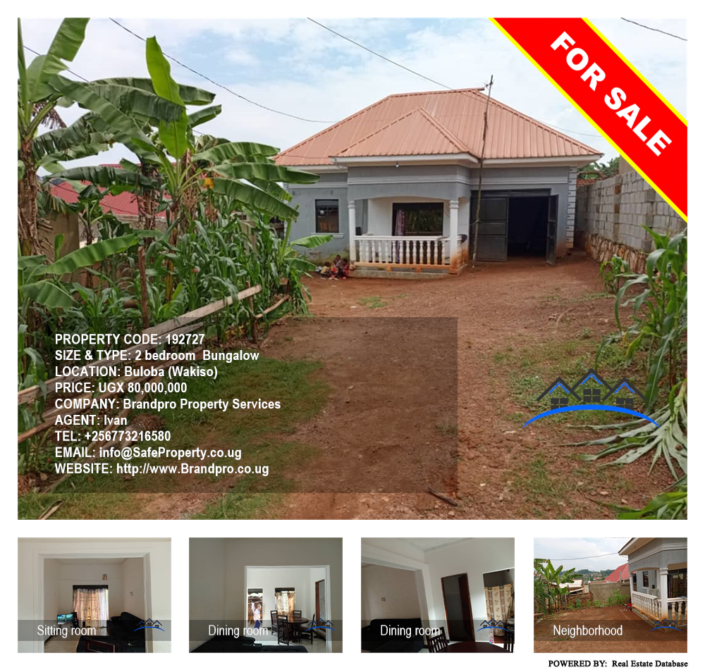 2 bedroom Bungalow  for sale in Buloba Wakiso Uganda, code: 192727