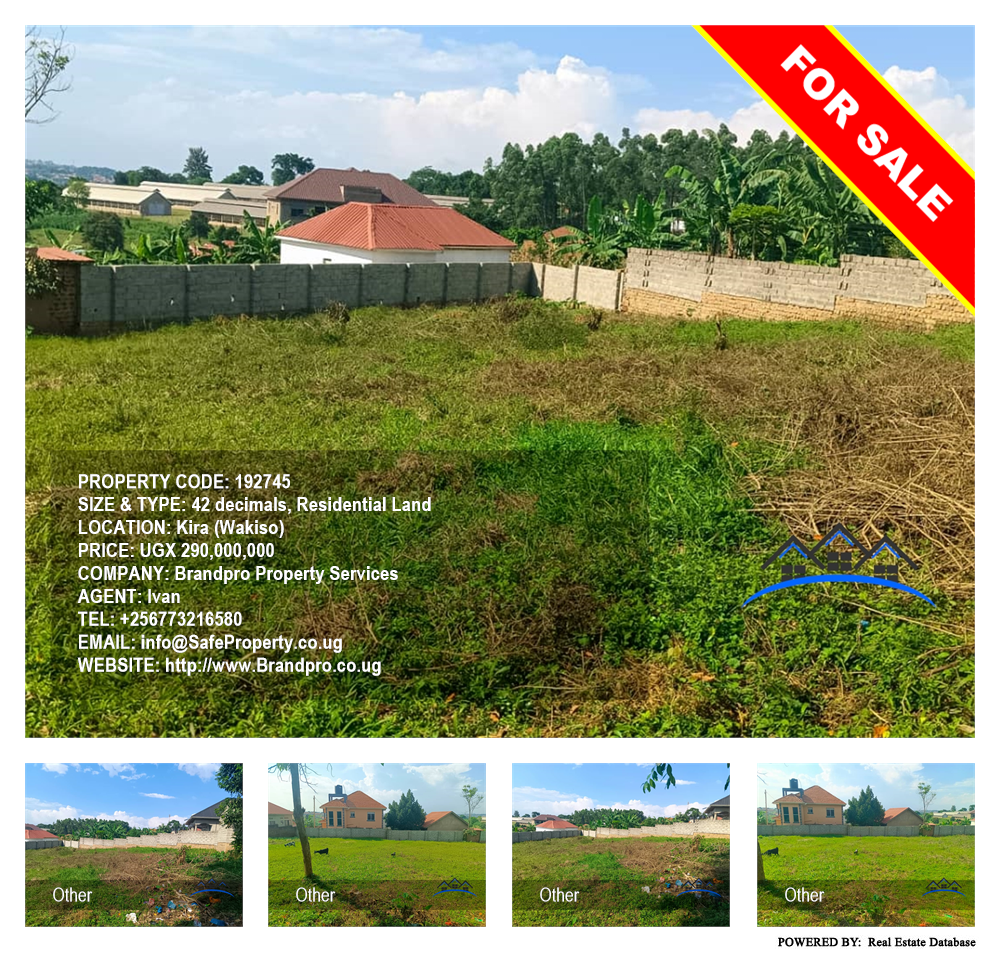 Residential Land  for sale in Kira Wakiso Uganda, code: 192745
