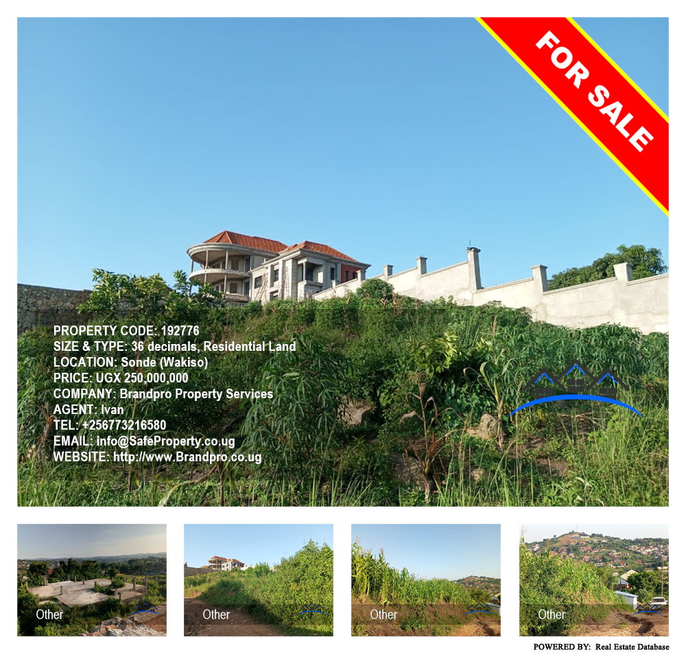 Residential Land  for sale in Sonde Wakiso Uganda, code: 192776