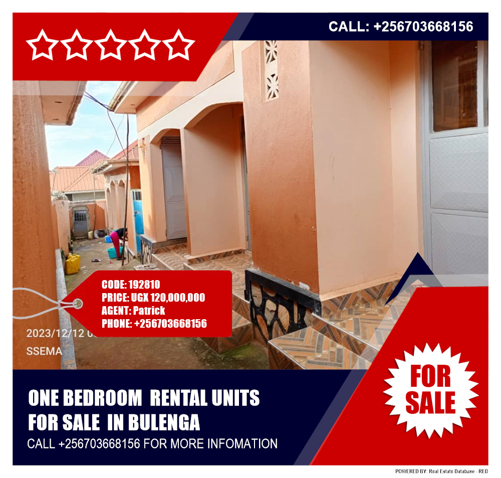 1 bedroom Rental units  for sale in Bulenga Kampala Uganda, code: 192810