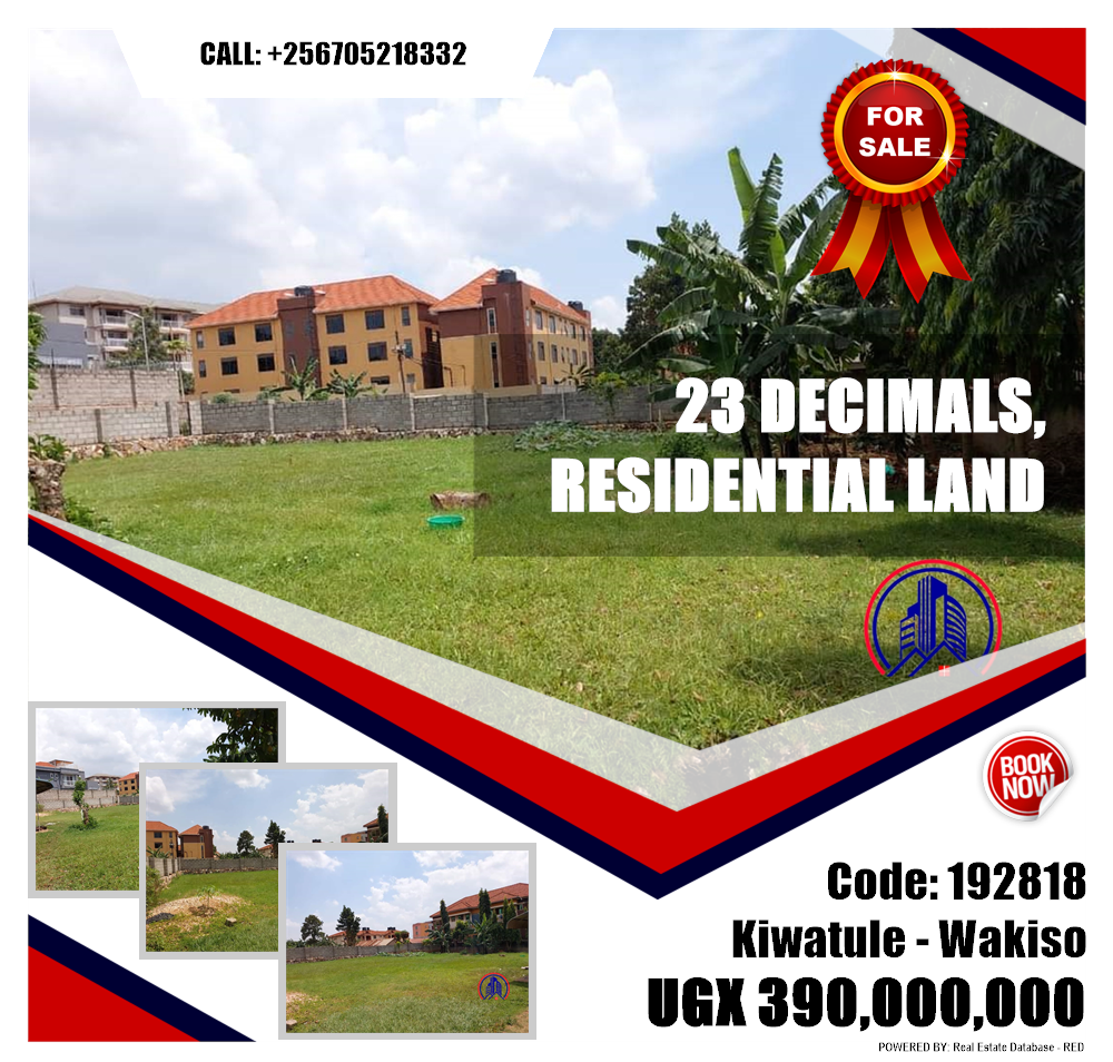 Residential Land  for sale in Kiwaatule Wakiso Uganda, code: 192818
