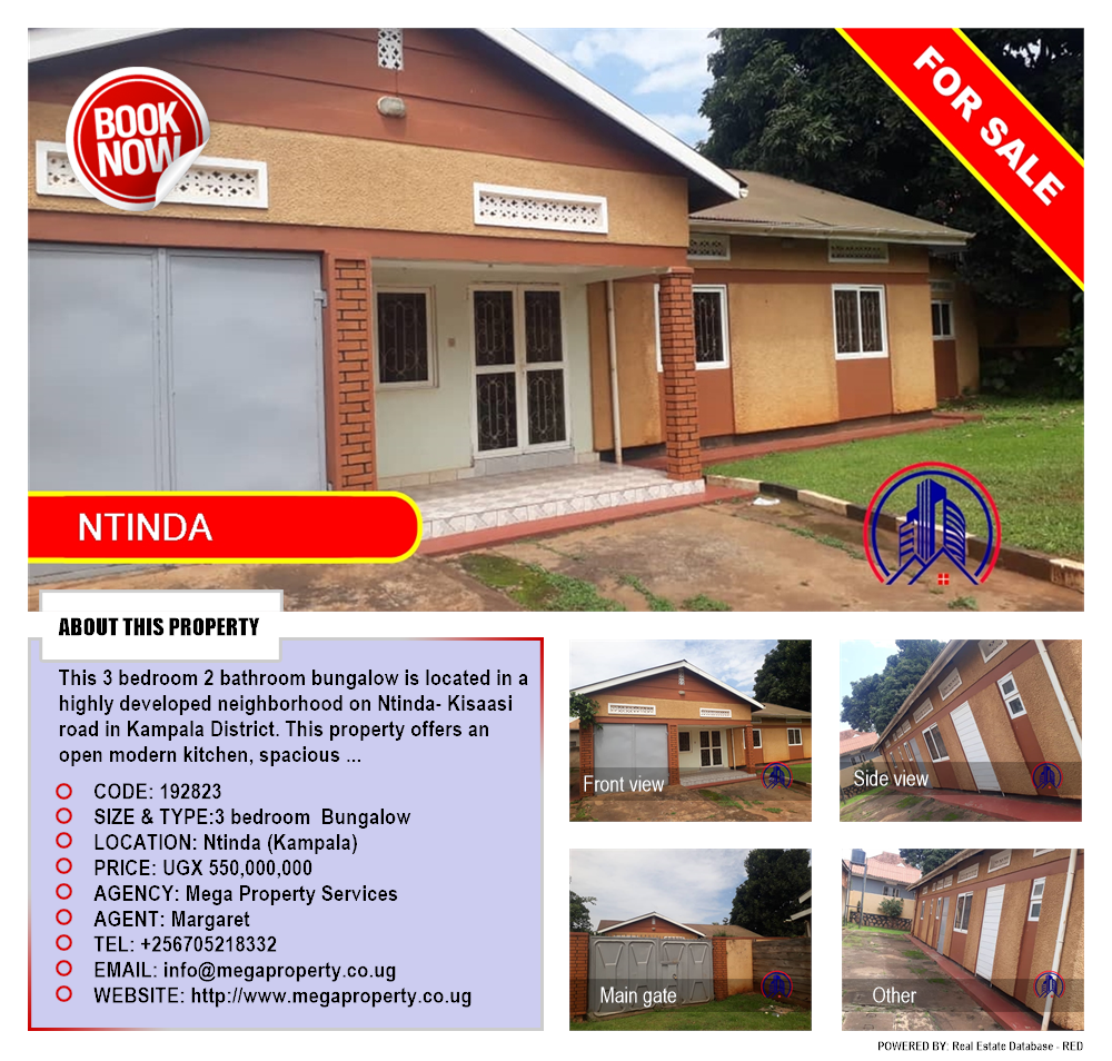3 bedroom Bungalow  for sale in Ntinda Kampala Uganda, code: 192823