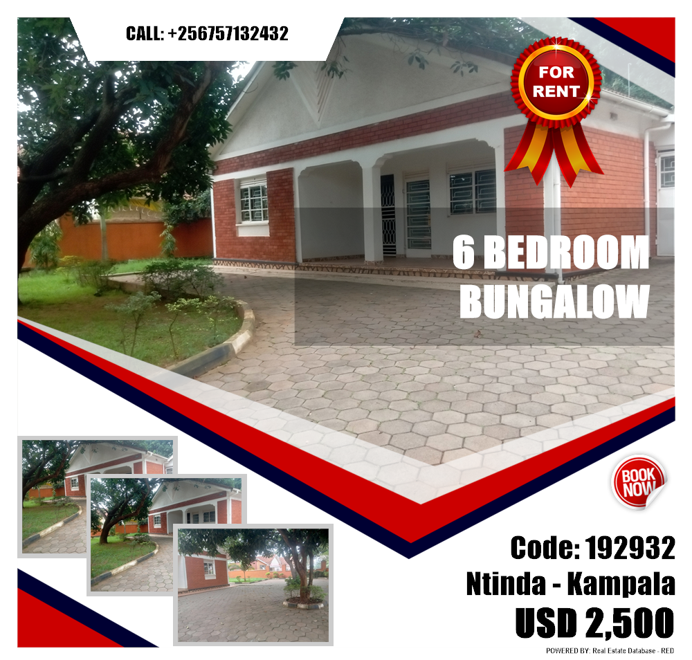 6 bedroom Bungalow  for rent in Ntinda Kampala Uganda, code: 192932