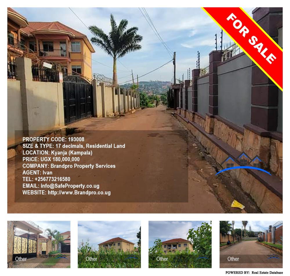 Residential Land  for sale in Kyanja Kampala Uganda, code: 193008